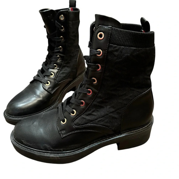 Tommy Hilfiger womens Treyna Ankle Boot BLACK SZ 7.5 - Picture 3 of 8